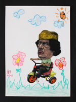 Hin Sketch-Gaddafi on a Tricycle