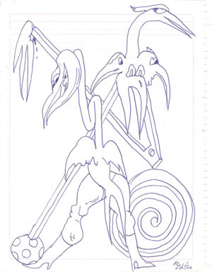 Pelucas Sketch-Habitantes Gringos Scan