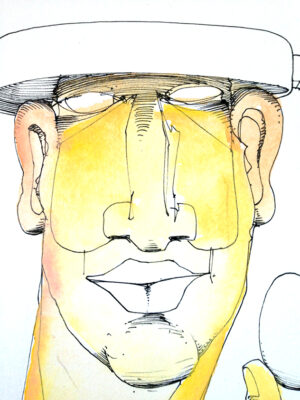 RUN Sketch-Man, Egg, Saucepan (Detail Face)