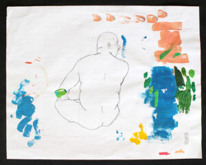 UNGA Sketch-Sitting Fat Man