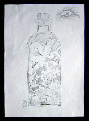 Deso Sketch-Snake In A Bottle